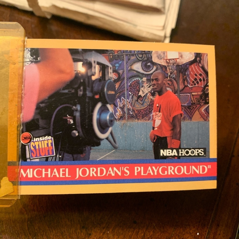 michael jordans playground official nba card 382